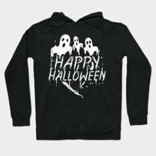 Scary Evil Spirit Ghost Wishing Happy Halloween Hoodie